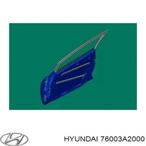 76003A2000 Hyundai/Kia двері передні, ліві
