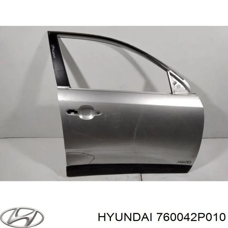 Двері передні, праві Hyundai/Kia 760042P010 ціна, від 234.70 USD