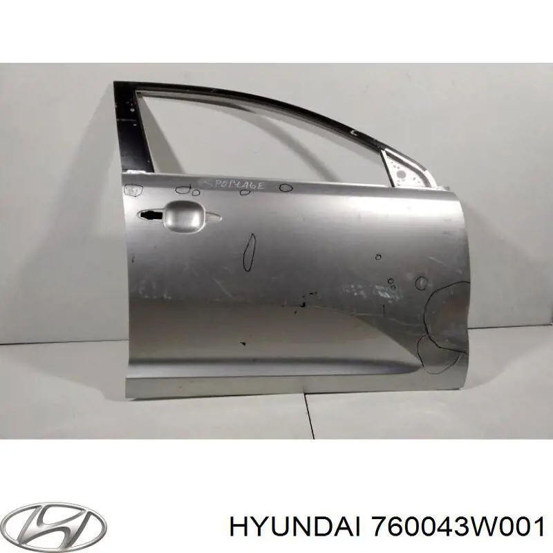 760043W001 Hyundai/Kia двері передні, праві