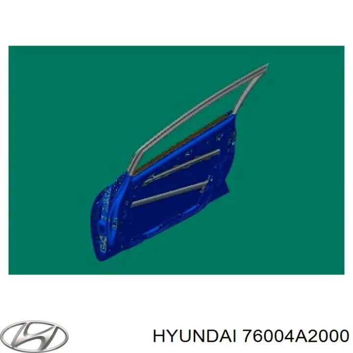 76004A2000 Hyundai/Kia Дверь передняя правая (Для 5-ти дв. авто)