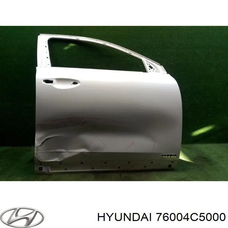 Двері передні, праві Hyundai/Kia 76004C5000 ціна, від 495.20 USD
