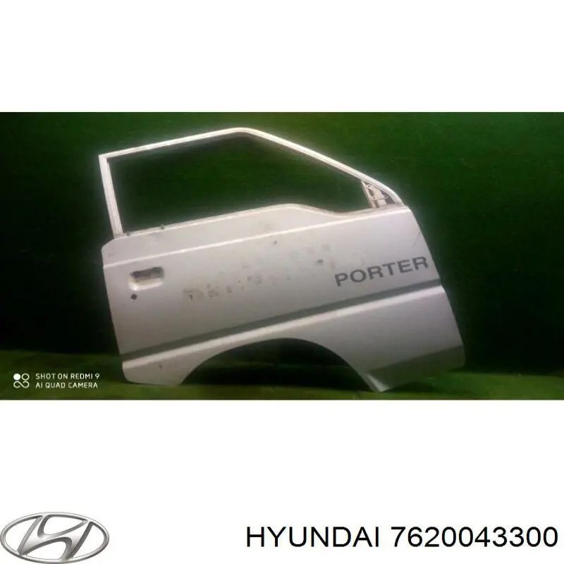 7620043300 Hyundai/Kia Пасажирські передні двері