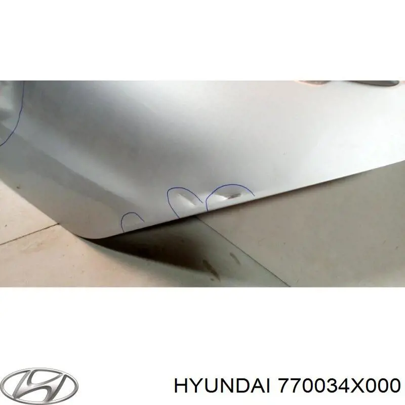 Двері задні, ліві 770034X000 Hyundai/Kia