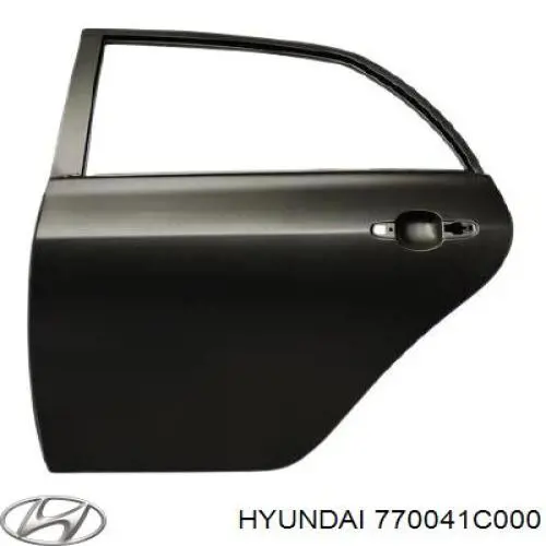 Двері задні, праві на Hyundai Getz 