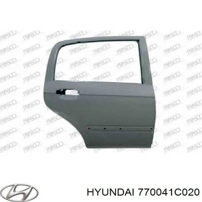 Двері задні, праві Hyundai/Kia 770041C020 ціна, від 57.65 USD