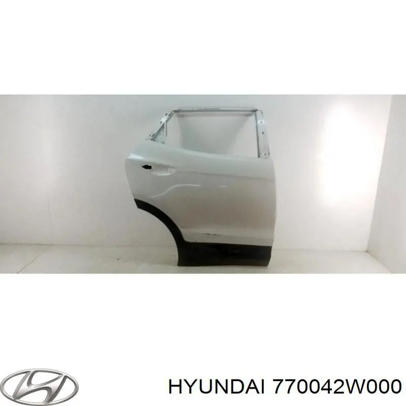 Двері пасажирські задні праві на Hyundai Santa Fe III DM
