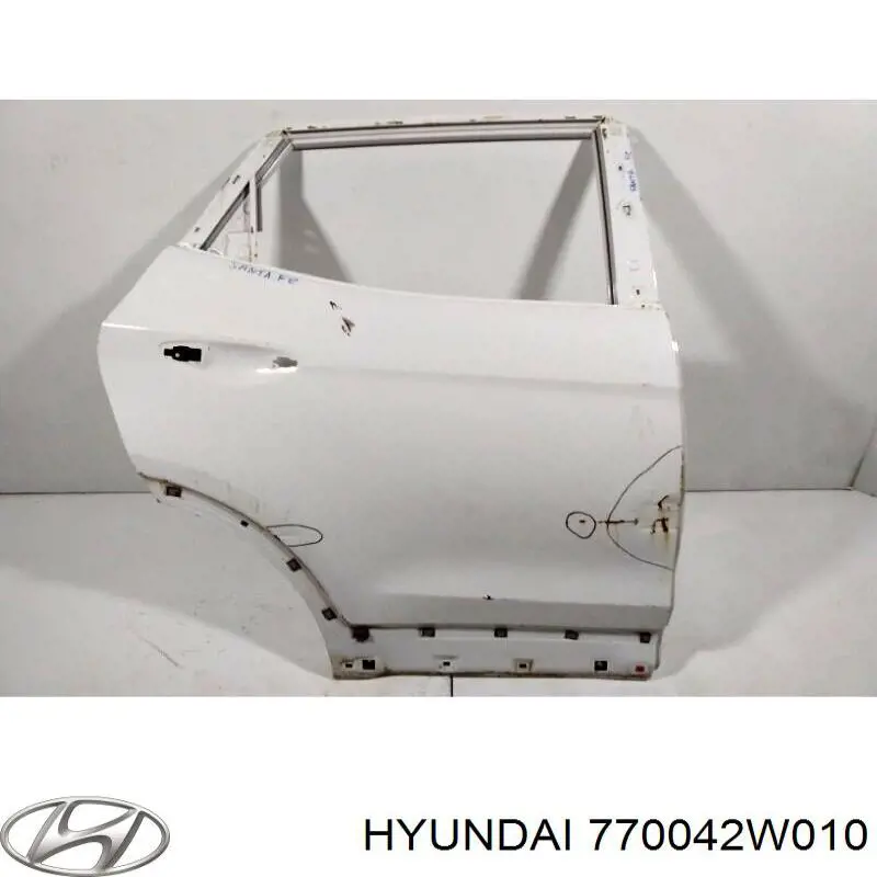770042W010 Hyundai/Kia Двері пасажирські задні праві