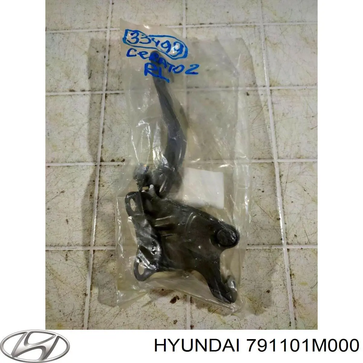 791101M000 Hyundai/Kia петля капота, ліва