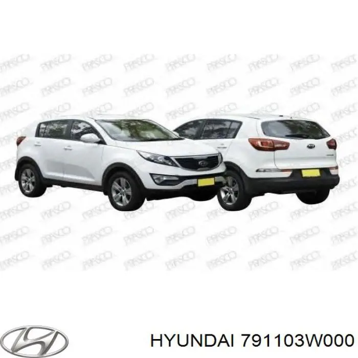 Петля капота, ліва Hyundai/Kia 791103W000 ціна, від 14.15 USD