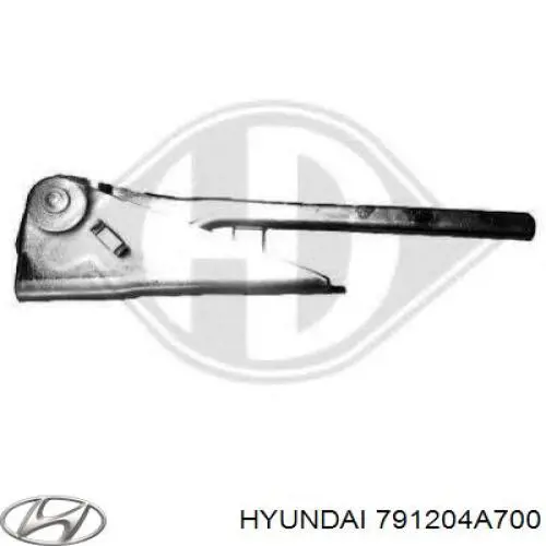 791204A700 Hyundai/Kia Петля капота, права