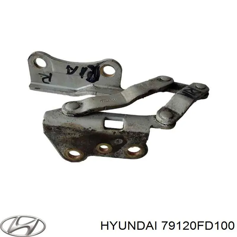 0K32A52410 Hyundai/Kia петля капота, права