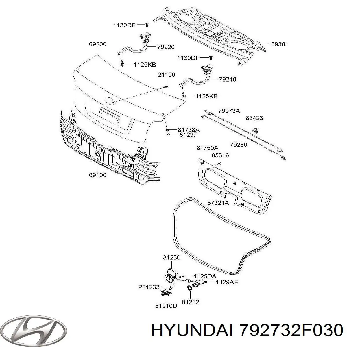 Купити 792732F030 Hyundai/Kia 