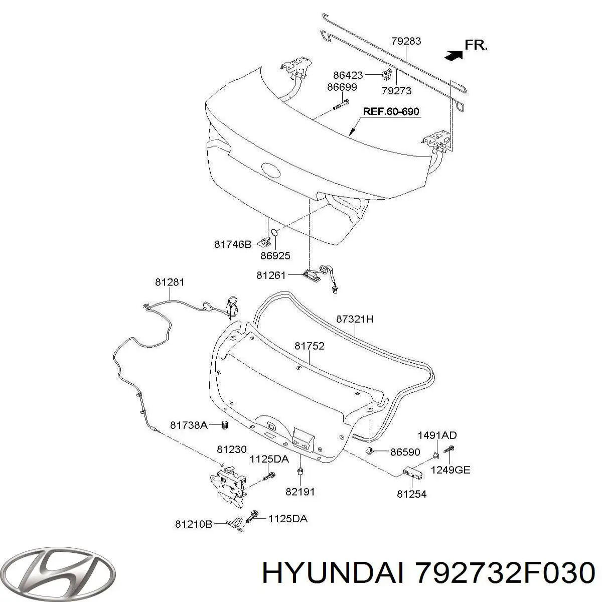  Hyundai/Kia 792732F030 ціна, від 11.29 USD