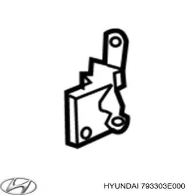 793303E000 Hyundai/Kia Петля задніх лівих дверей