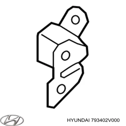 Петля заднтої двері, правої 793402V000 Hyundai/Kia