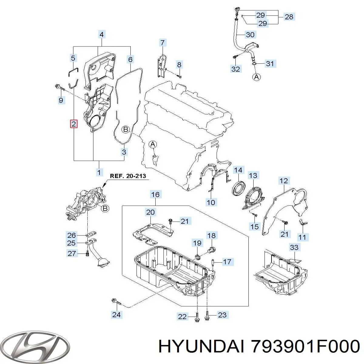 793901F000 Hyundai/Kia Обмежувач відкриття дверей, передній правий