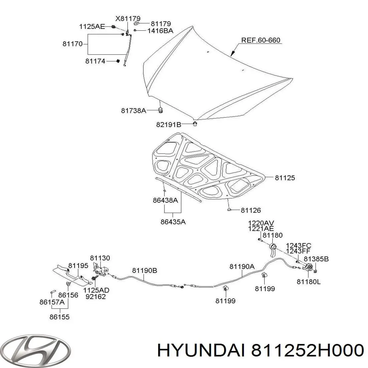 Утеплювач капота на Hyundai Elantra IV HD