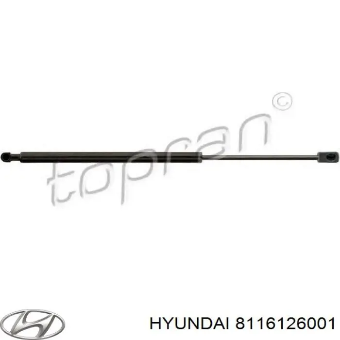 Амортизатор капота 8116126001 Hyundai/Kia