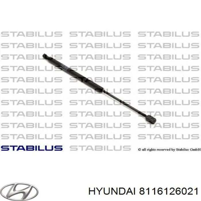 Купити 8116126021 Hyundai/Kia Амортизатор під капот
