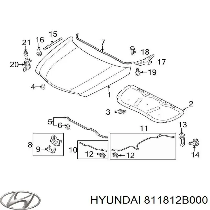  811812B000 Hyundai/Kia