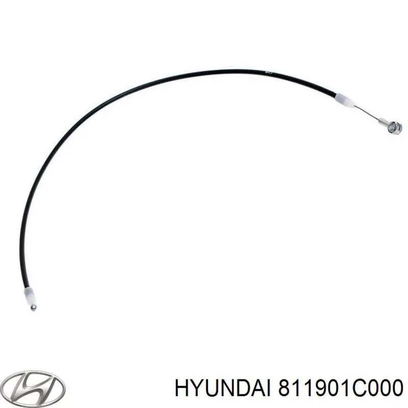 Трос відкриття капота, задній Hyundai/Kia 811901C000 ціна, від 8.29 USD