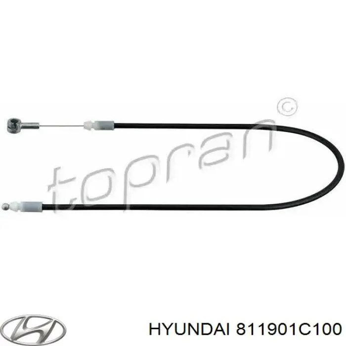 Трос відкриття капота, передній Hyundai/Kia 811901C100 ціна, від 14.66 USD