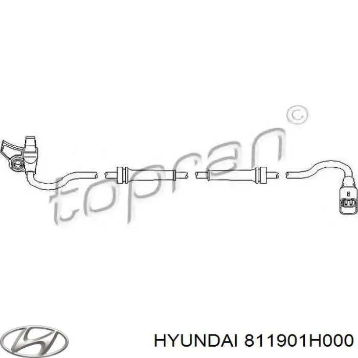 Трос відкриття капота, задній Hyundai/Kia 811901H010 ціна, від 8.87 USD