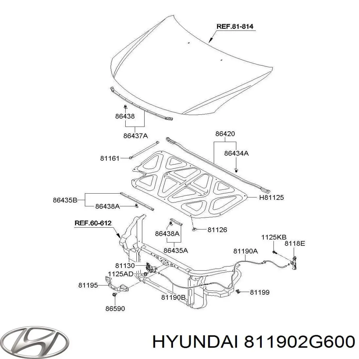  Hyundai/Kia 811902G600 ціна, від 12.67 USD