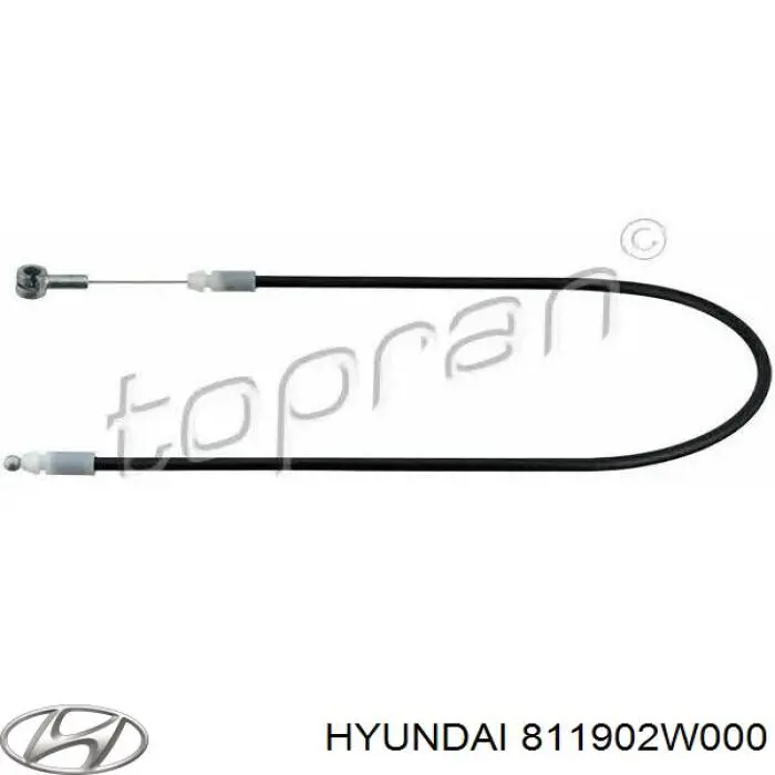 Трос відкриття капота, задній Hyundai/Kia 811902W000 ціна, від 5.79 USD