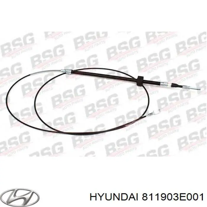 Трос відкриття капота Hyundai/Kia 811903E001 ціна, від 9.21 USD