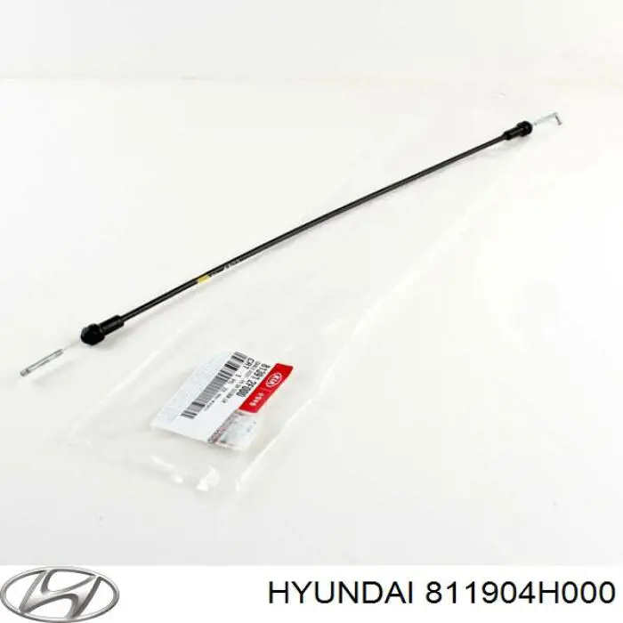 811904H000 Hyundai/Kia Трос відкриття капота, задній