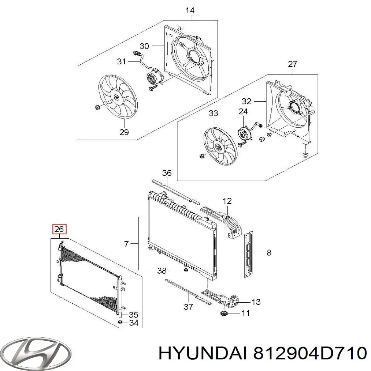 812904D710 Hyundai/Kia 