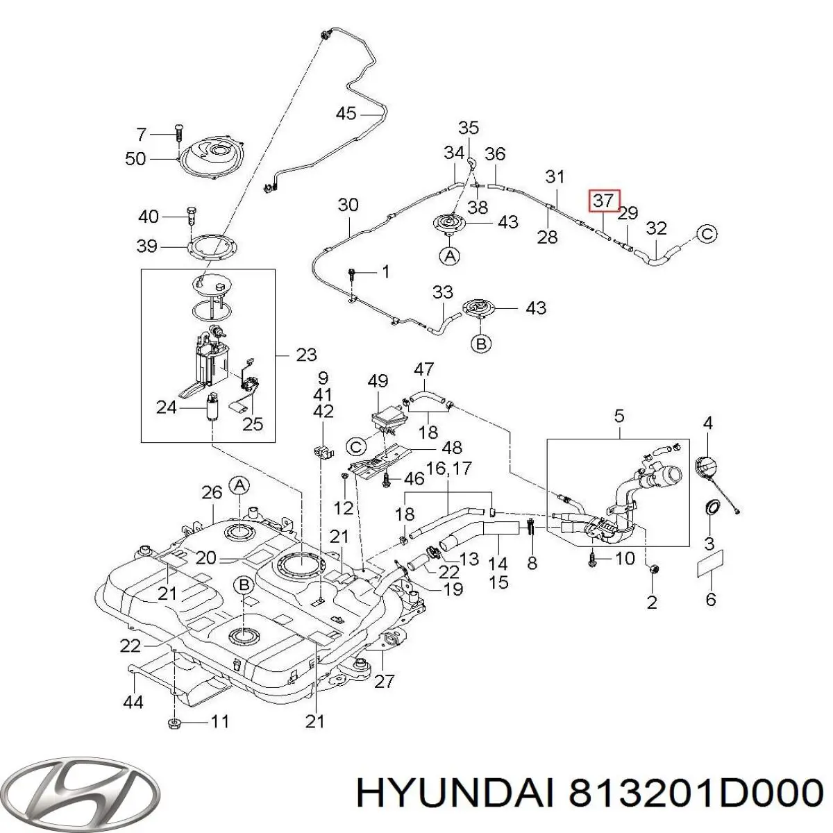 Купити 813201D000 Hyundai/Kia Замок дверки правої передньої