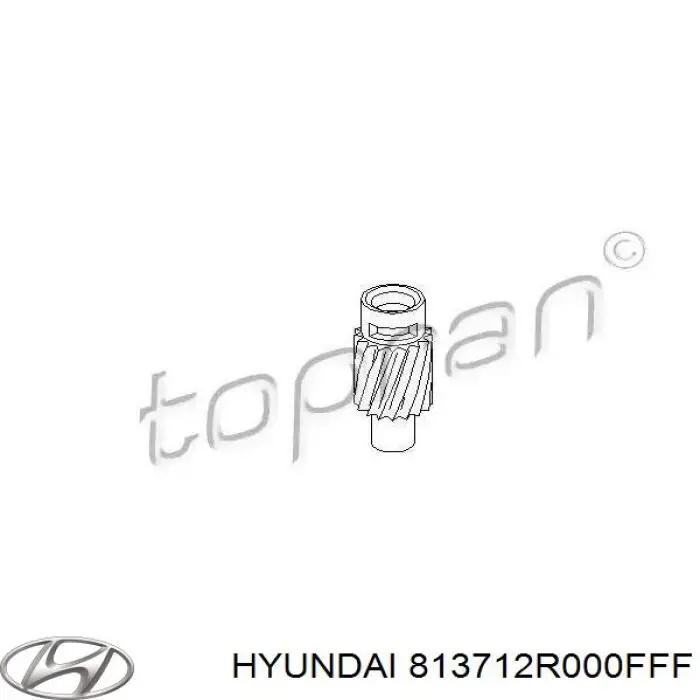 813712R000FFF Hyundai/Kia Трос замка дверей передніх