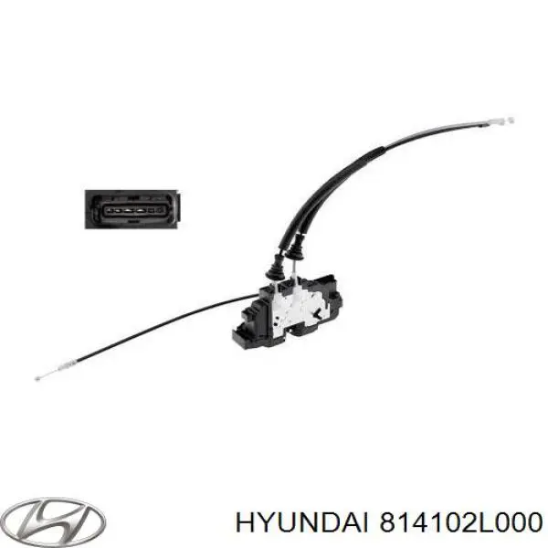 814102L000 Hyundai/Kia Замок задніх дверей, лівих