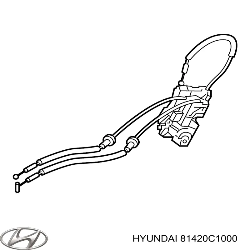 Замок задньої дверї, правої Hyundai/Kia 81420C1000 ціна, від 10.61 USD
