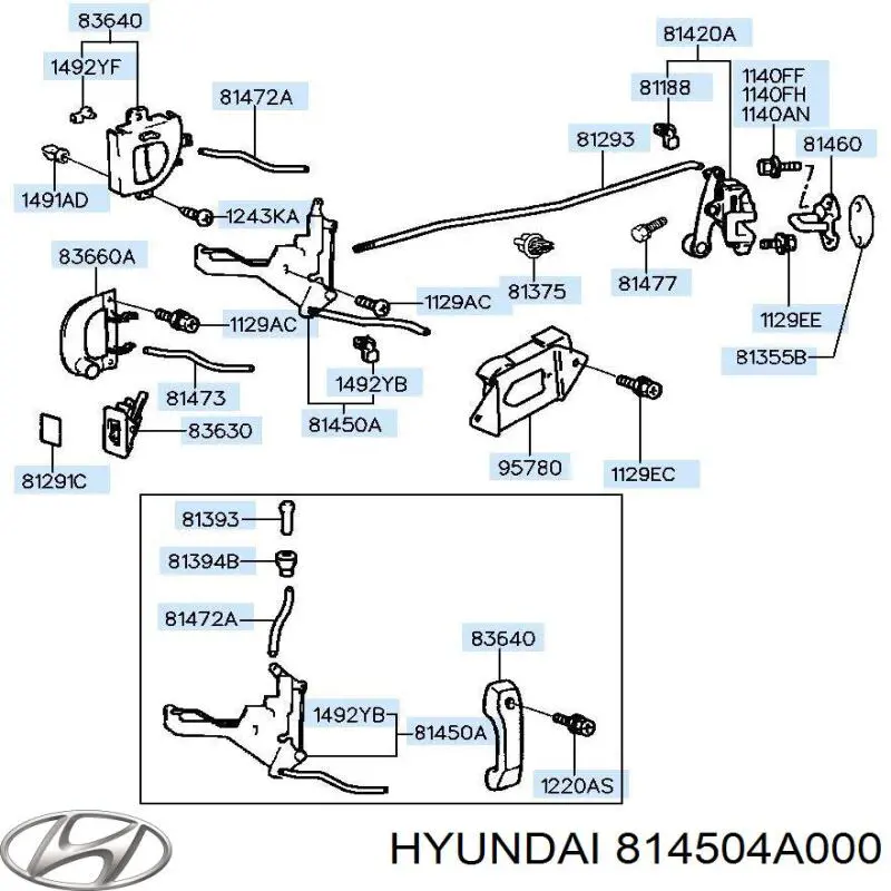  Hyundai/Kia 814504A000 ціна, від 13.84 USD