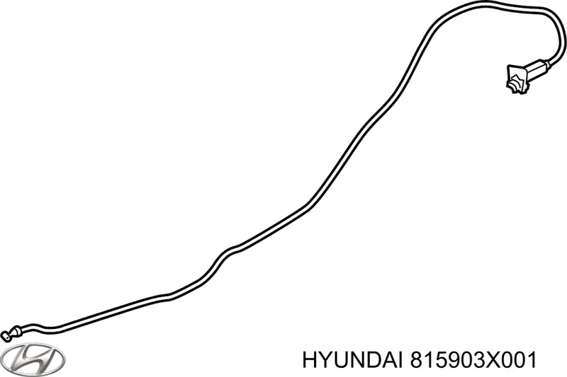 Трос відкривання лючка бензобака Hyundai/Kia 815903X000 ціна, від 12.71 USD