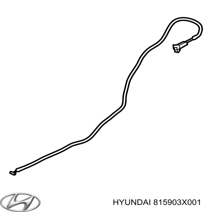 Трос відкривання лючка бензобака Hyundai Elantra (MD) (Хендай Елантра)