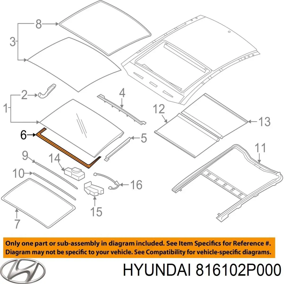  Hyundai/Kia 816102P000 ціна, від 792.64 USD
