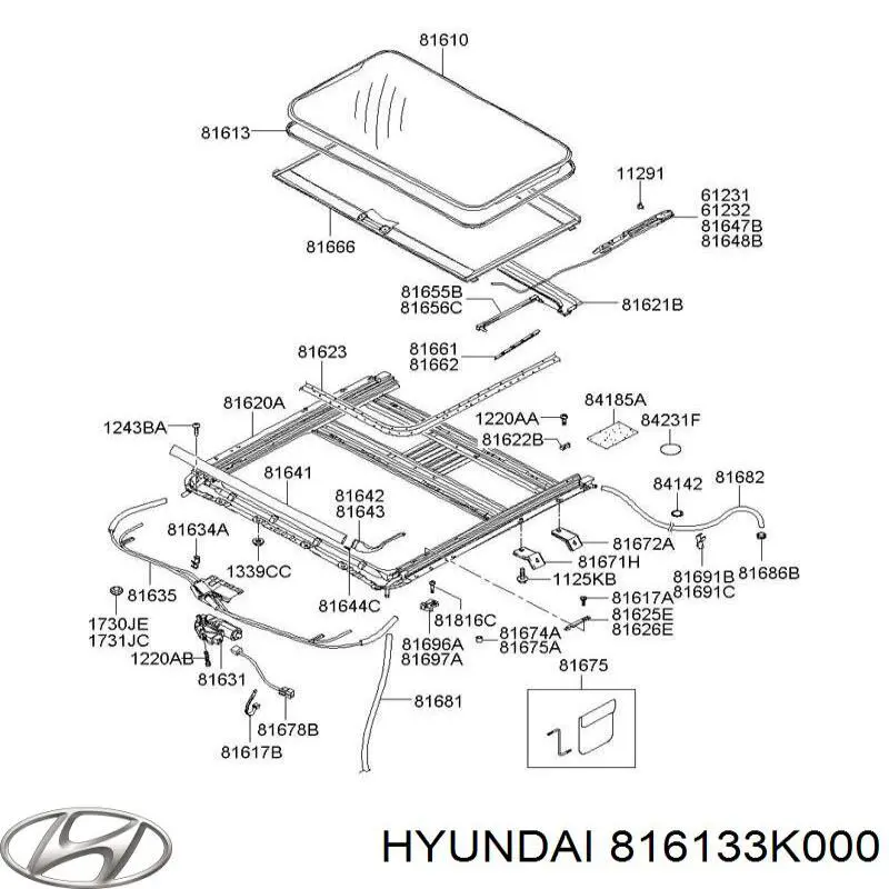  816133K000 Hyundai/Kia