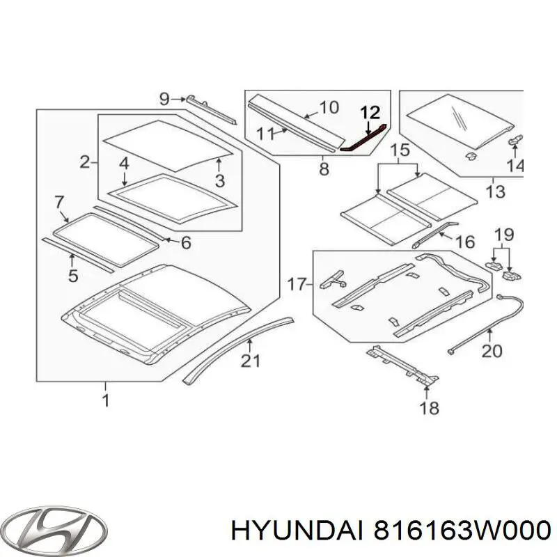  Hyundai/Kia 816163W000 ціна, від 289.73 USD