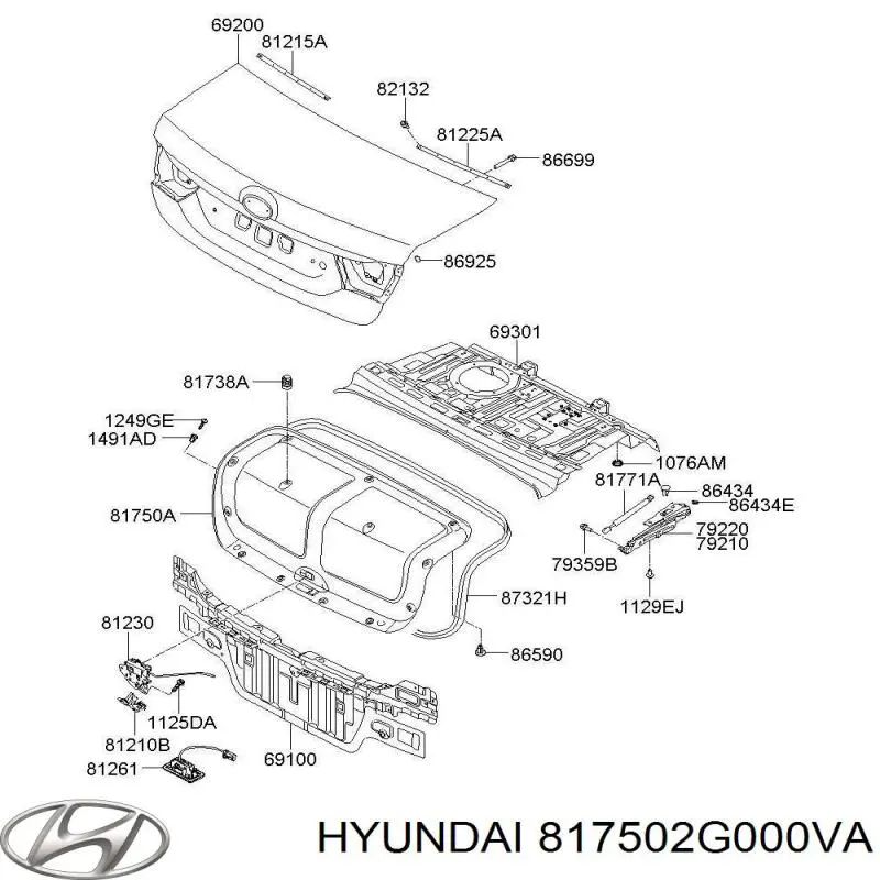 817502G000VA Hyundai/Kia 