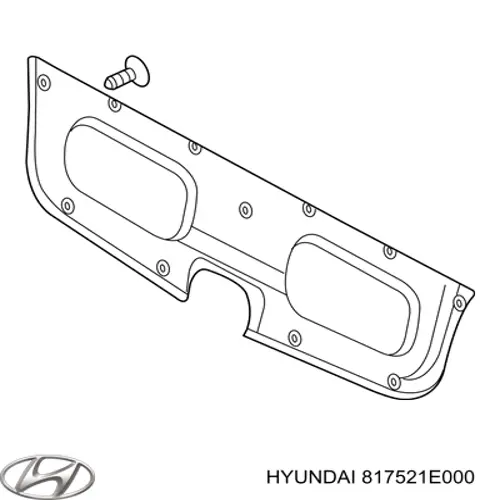 Обшивка кришки багажника Hyundai/Kia 817521E000 ціна, від 88.66 USD