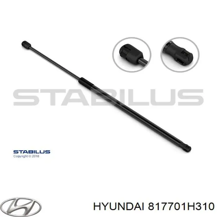 817701H310 Hyundai/Kia амортизатор кришки багажника/ двері 3/5-ї задньої