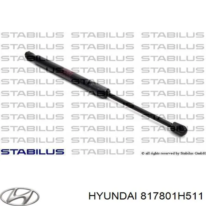 Амортизатор двері задньої Hyundai/Kia 817801H511 ціна, від 13.94 USD