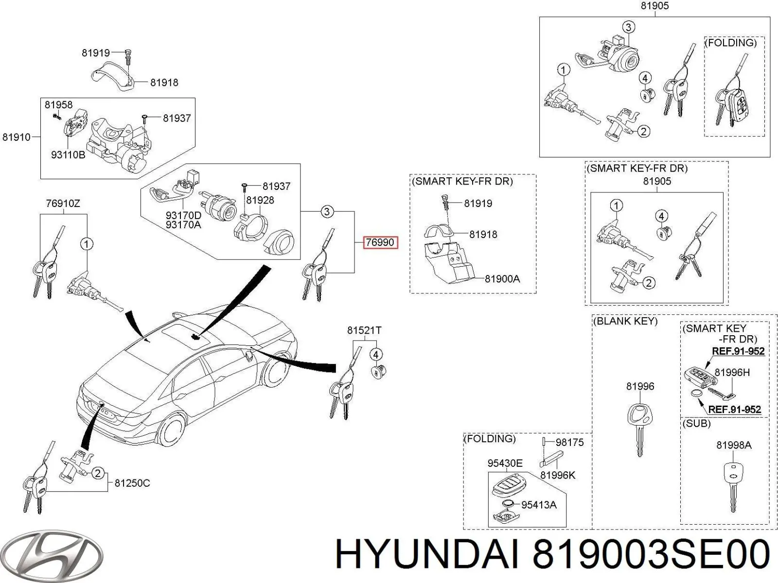  819003SE00 Hyundai/Kia