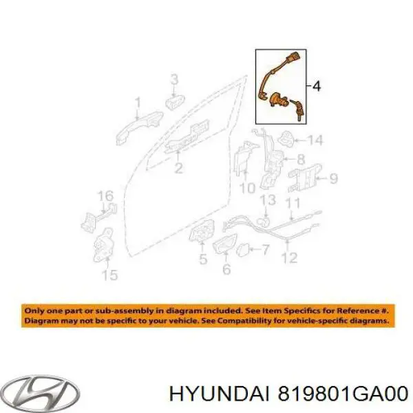 819801GA00 Hyundai/Kia 
