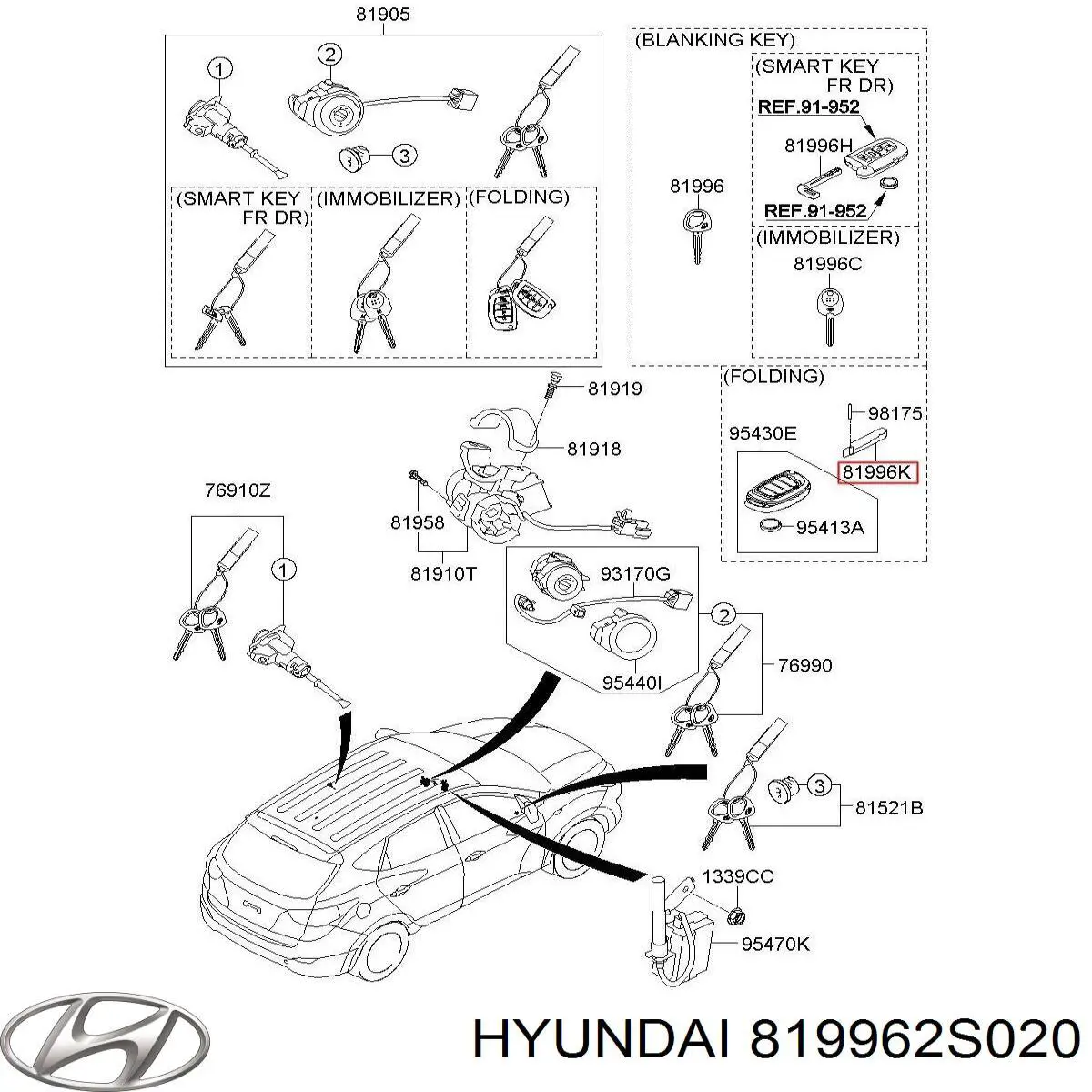  Hyundai/Kia 819962S020 ціна, від 2.81 USD
