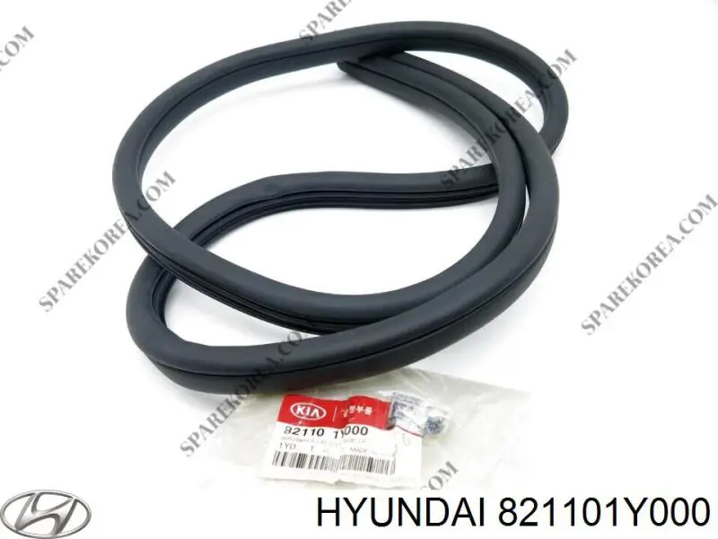 Ущільнювач дверей передніх, лівих (на кузові) Hyundai/Kia 821101Y000 ціна, від 39.04 USD